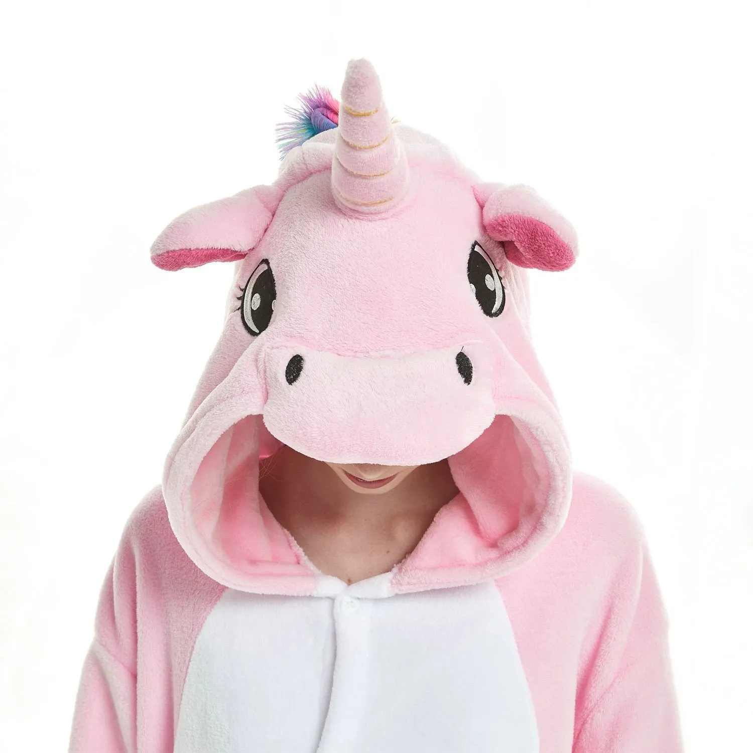 Adult Pink Unicorn Kigurumi Onesies Pajamas Costume