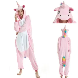Adult Pink Unicorn Kigurumi Onesies Pajamas Costume