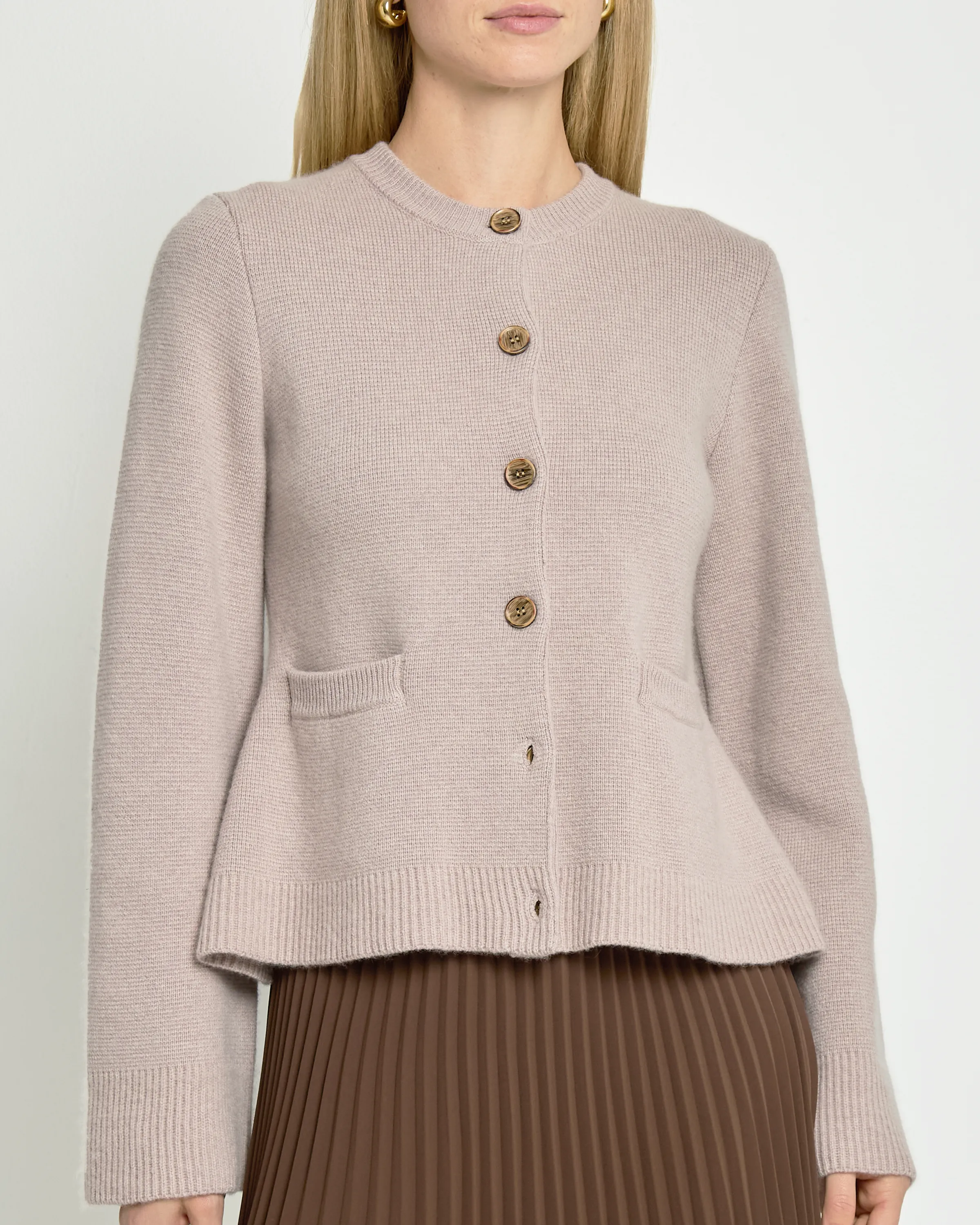 Averie Wool-Cashmere Cardigan