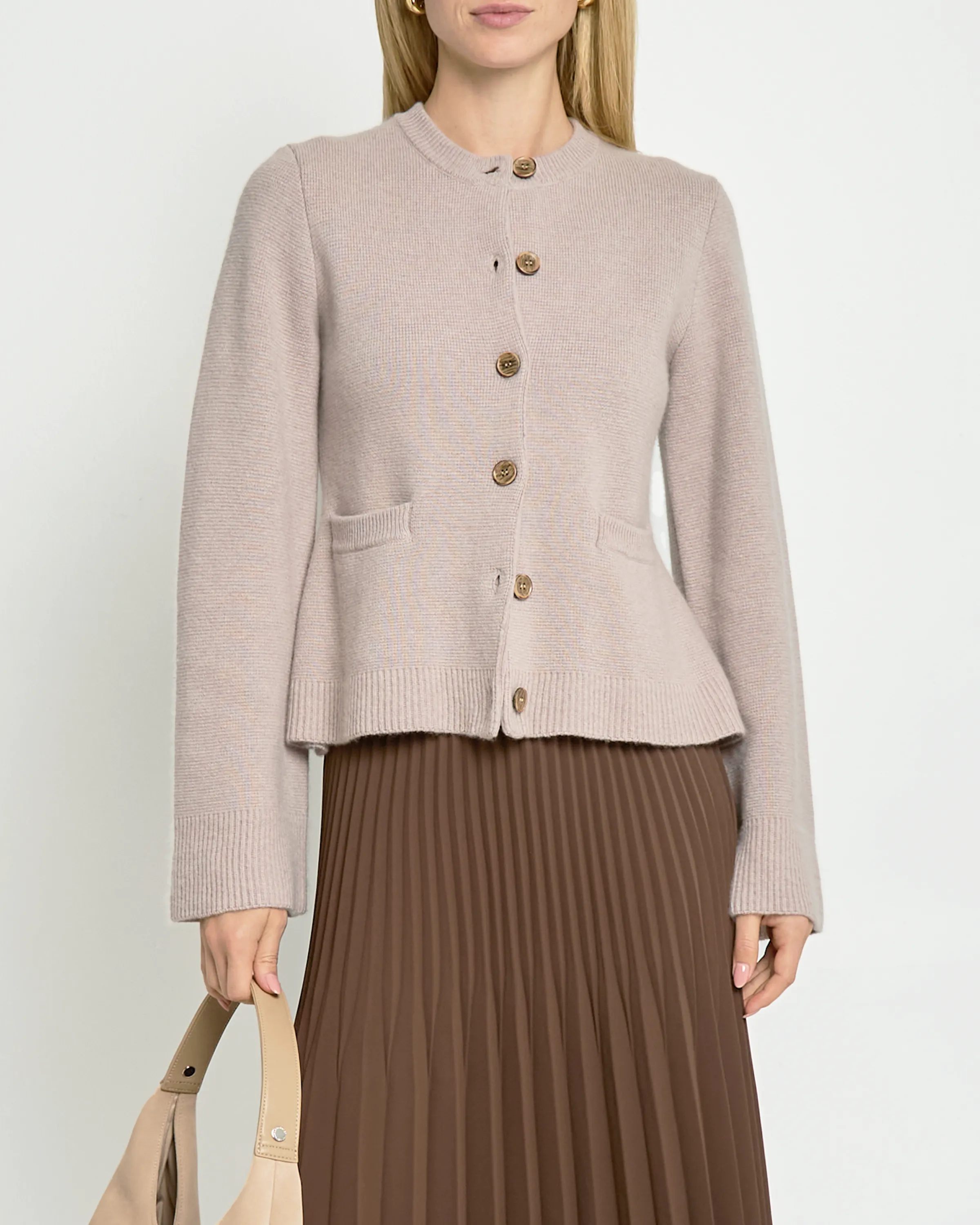 Averie Wool-Cashmere Cardigan