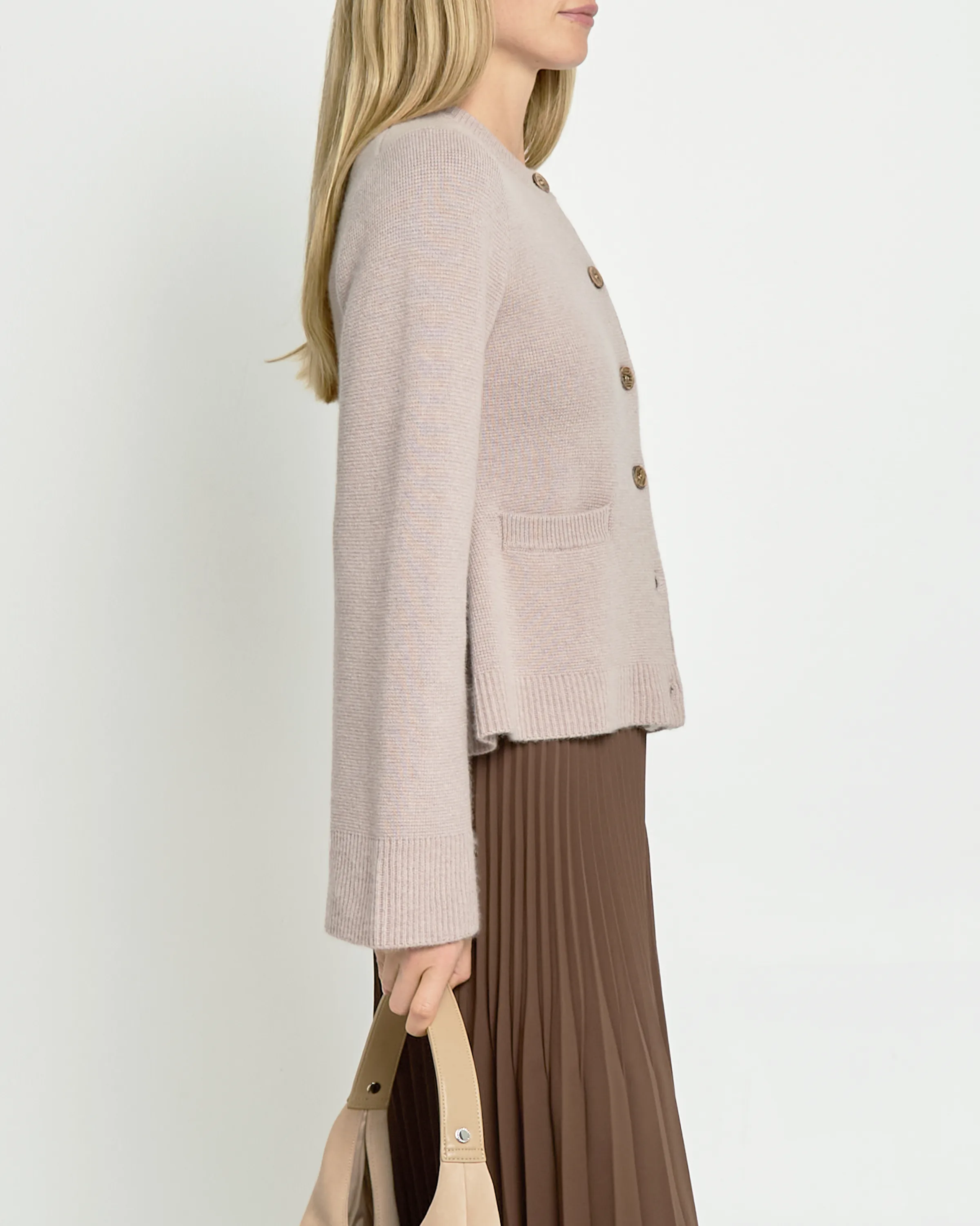 Averie Wool-Cashmere Cardigan