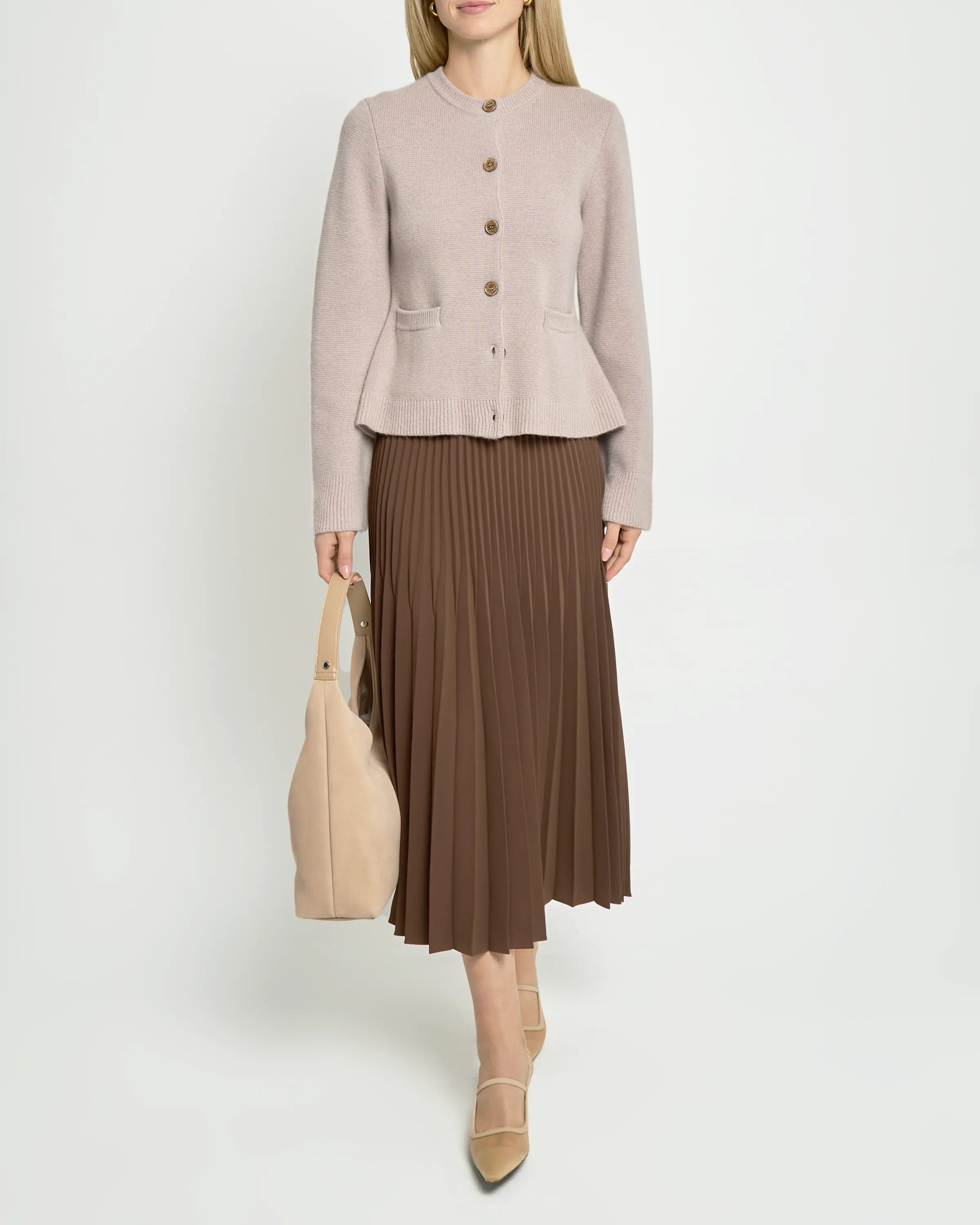 Averie Wool-Cashmere Cardigan