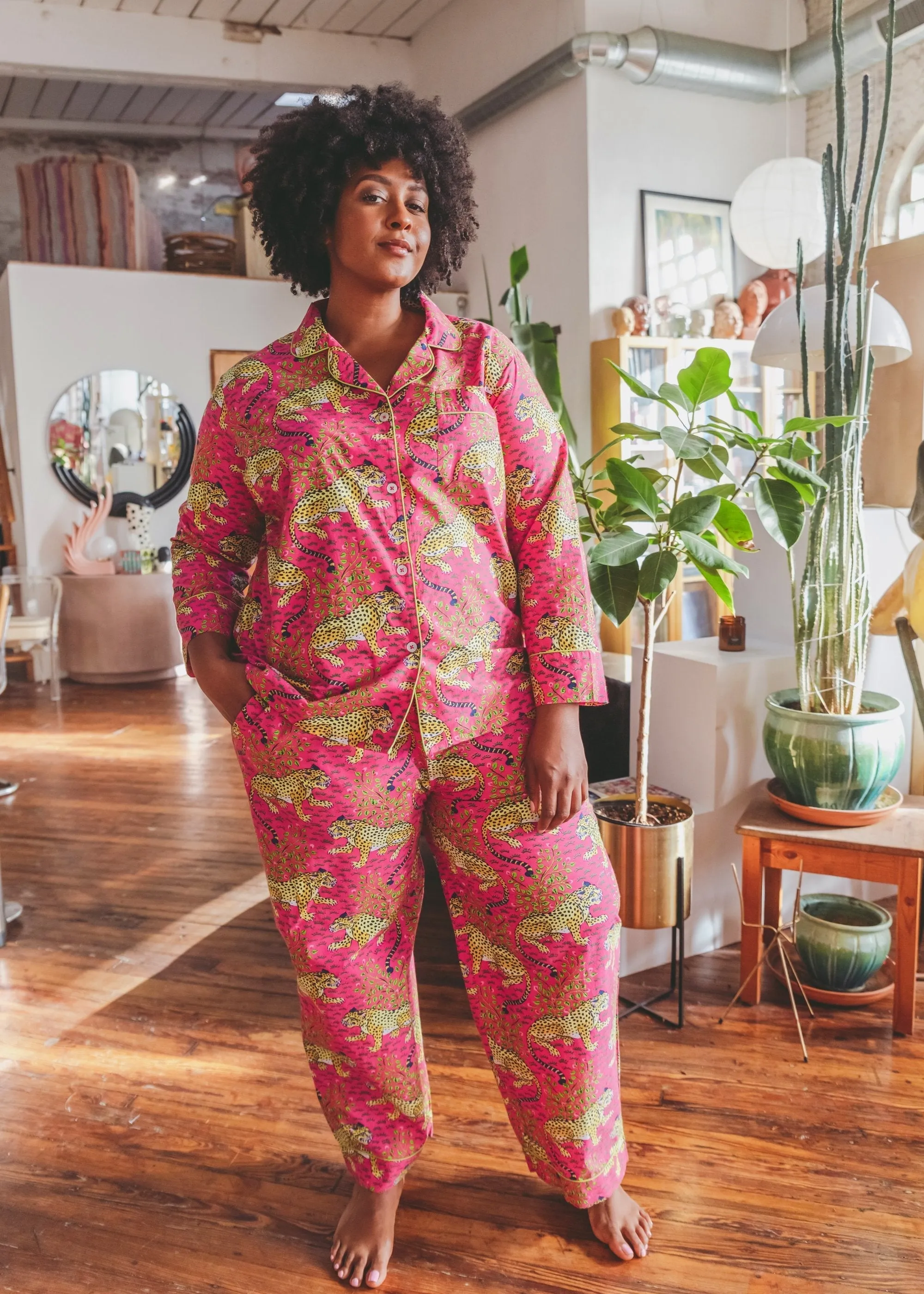 Bagheera - Tall Long PJ Set - Hot Pink