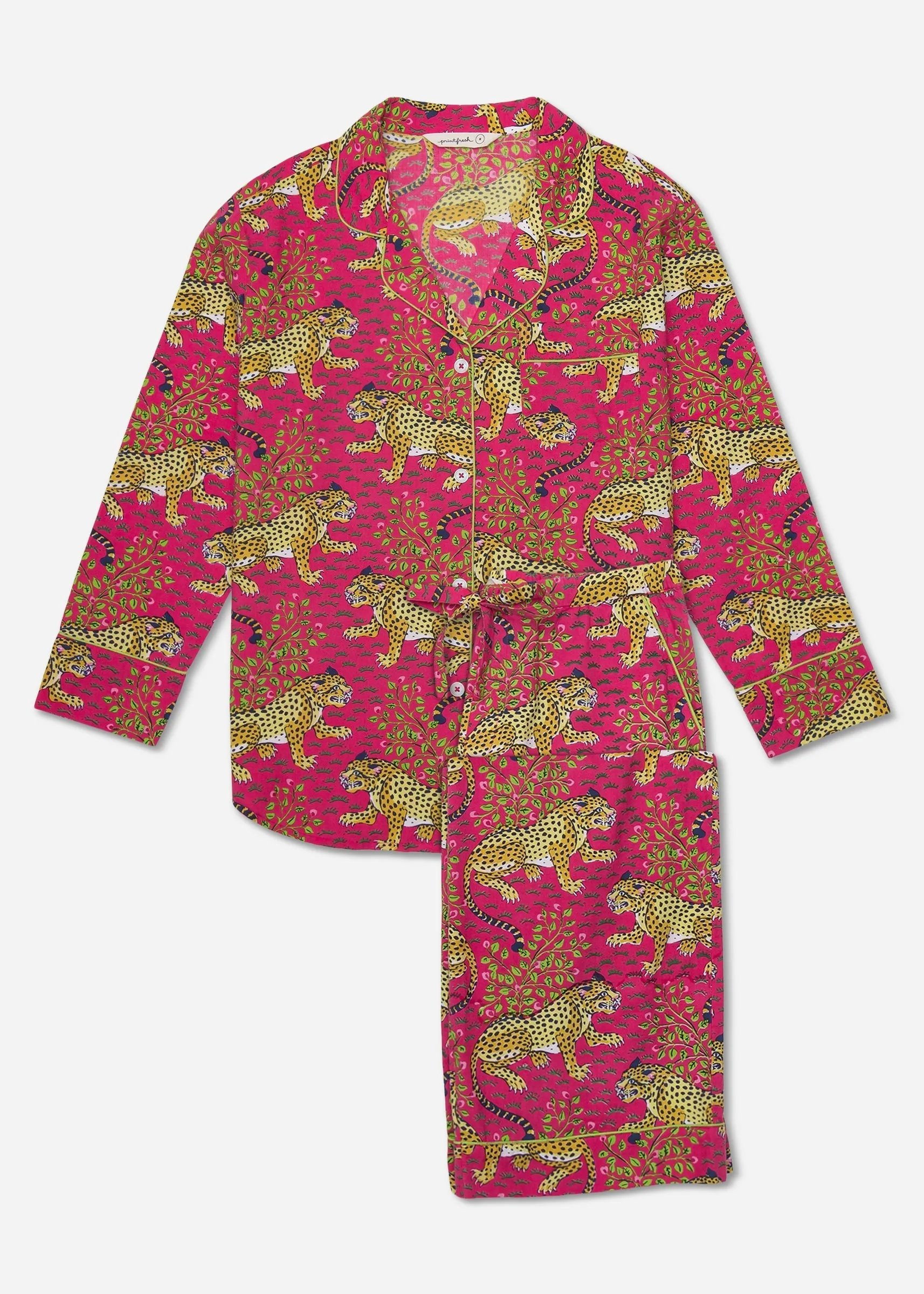 Bagheera - Tall Long PJ Set - Hot Pink