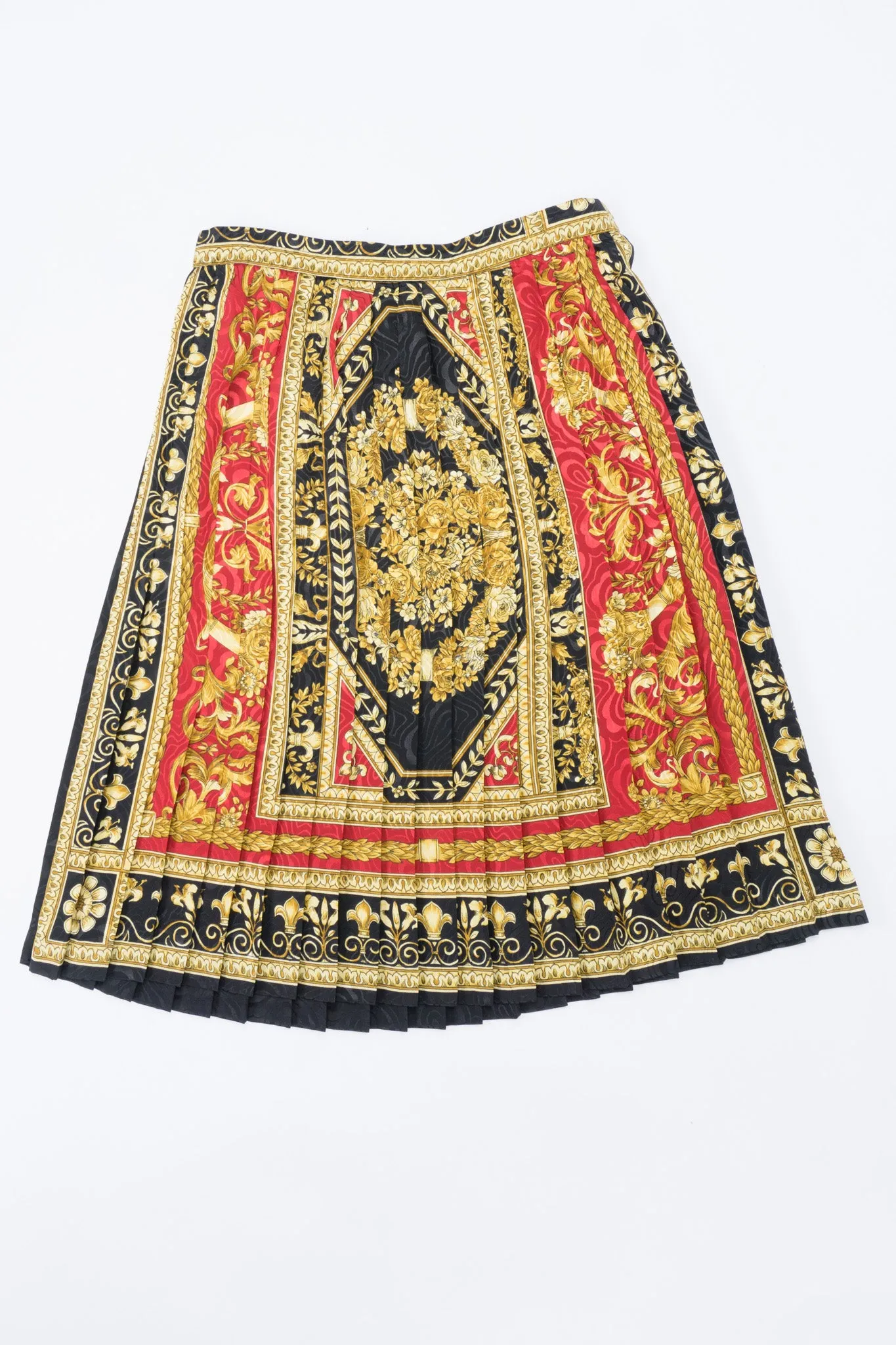Baroque Knife-Pleated Skirt