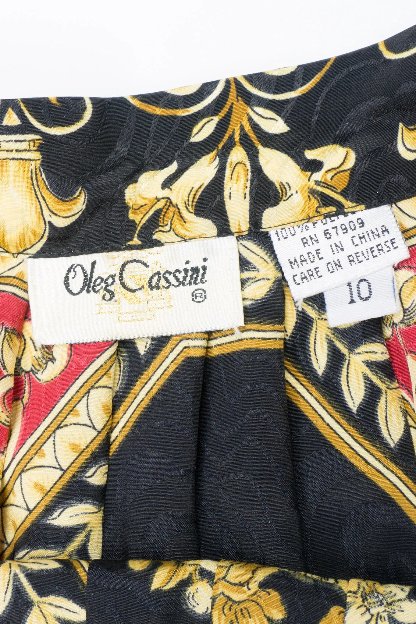 Baroque Knife-Pleated Skirt