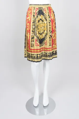 Baroque Knife-Pleated Skirt
