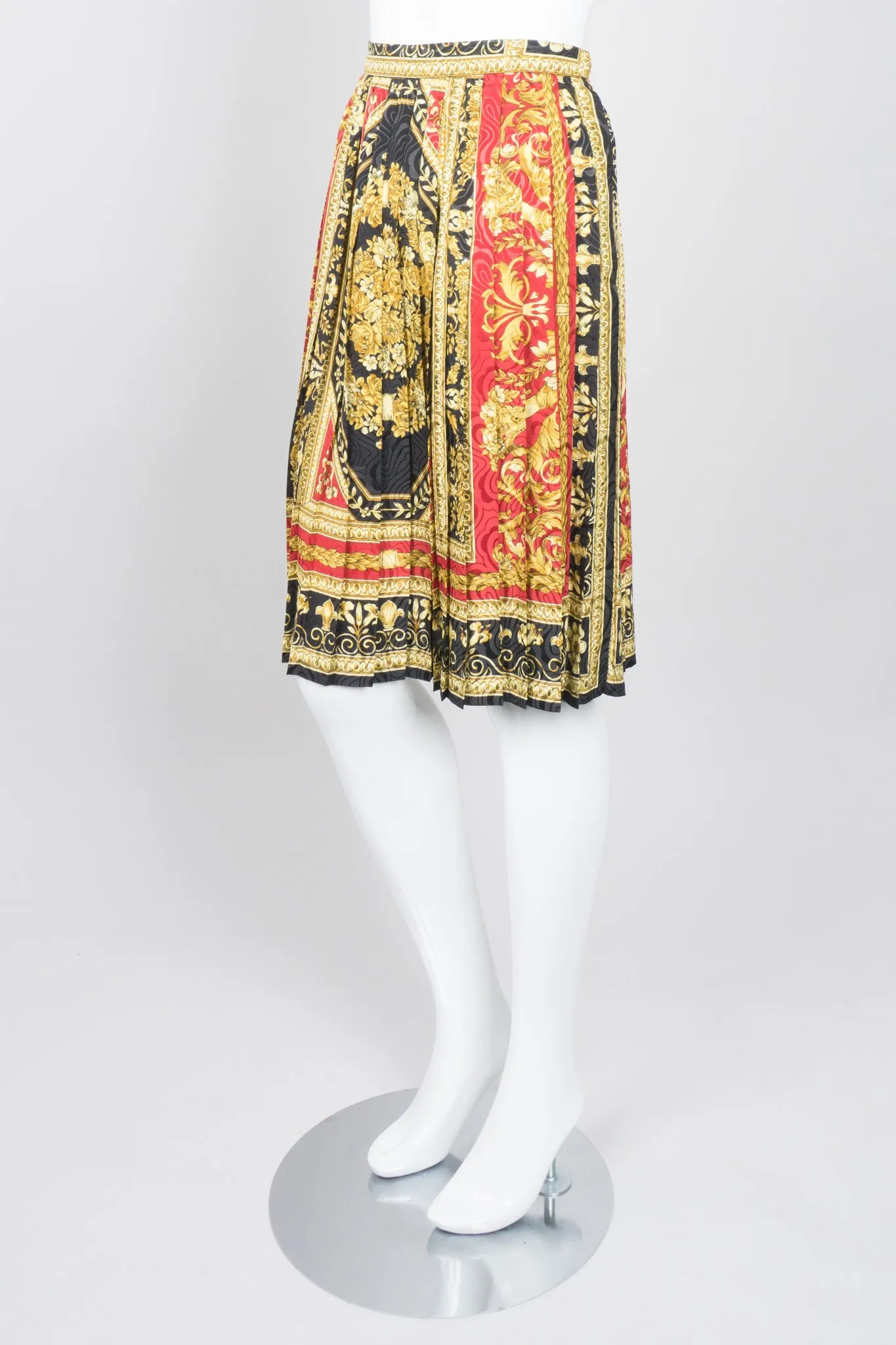 Baroque Knife-Pleated Skirt