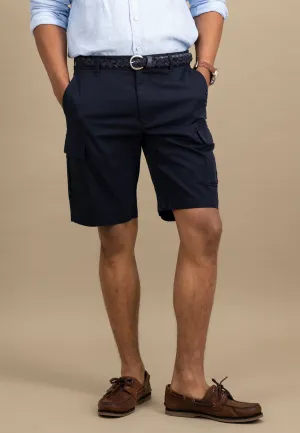 Bermuda Shorts aus Baumwollmix im Cargo-Optik