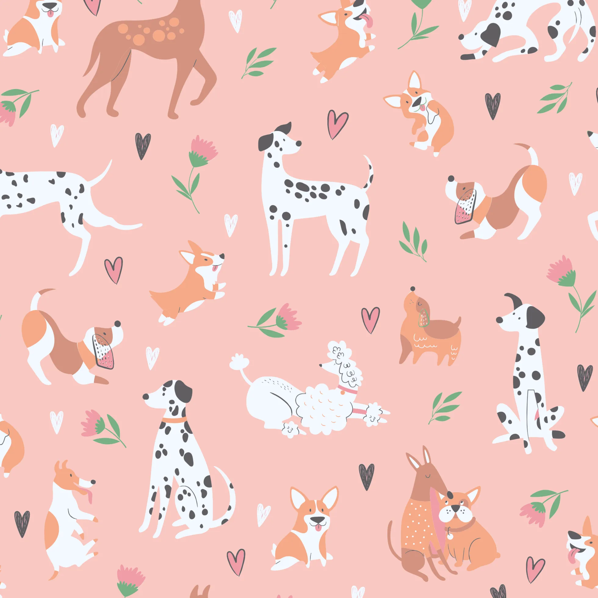 Big Kid Pajama - Puppy Love