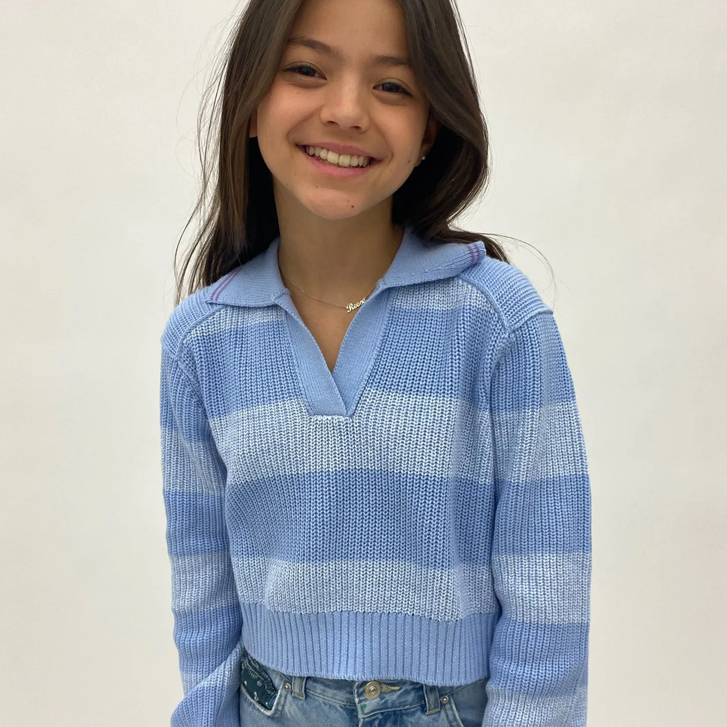 Blue Stripe Sweater