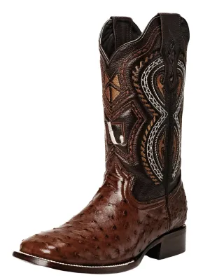 Botas Vaqueras Rodeo Exoticas de Avestruz Original para Hombre 'Joe Boots' - ID: 703CA