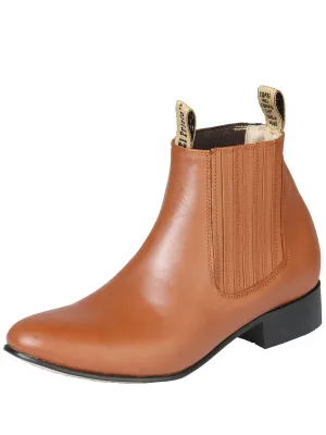 Botines Charros Clasicos de Piel Genuina para Hombre 'El Prieto' - ID: 126340