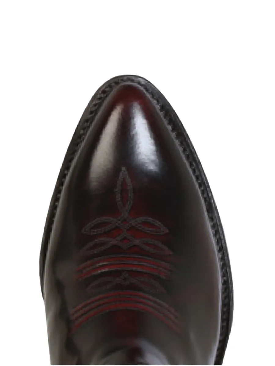 Botines Vaqueros Clasicos de Piel Genuina Acabado Camaleon para Hombre 'El General' - ID: 179