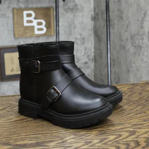 Cat & Jack Girls Buckle Ankle Boots 166cd75988e8ce Black 1