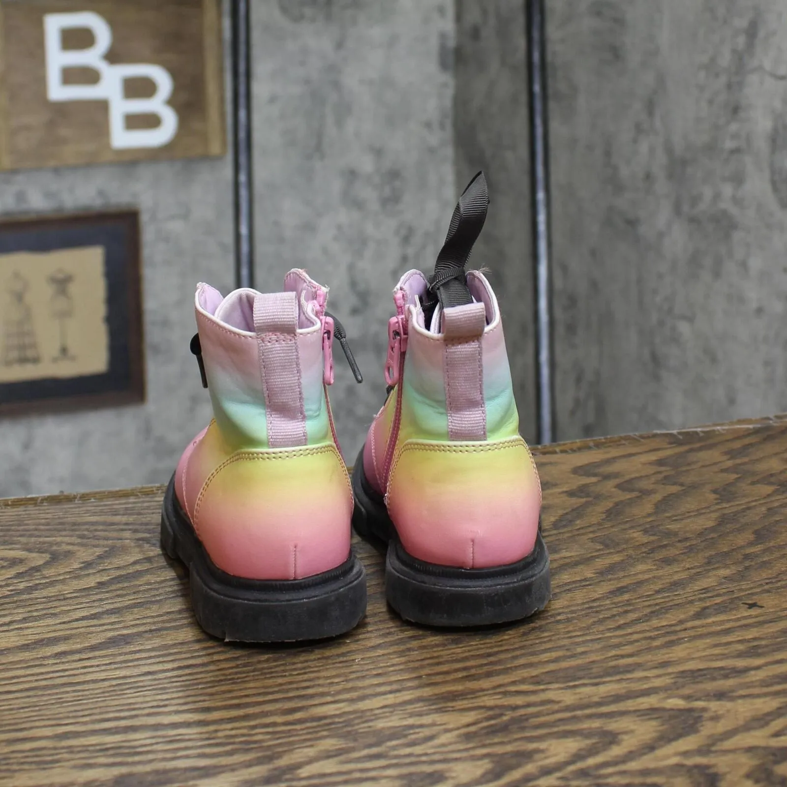 Cat & Jack Girls Toddler Lace Up Ankle Boots 166cd3f4384859 Multicolor 11T