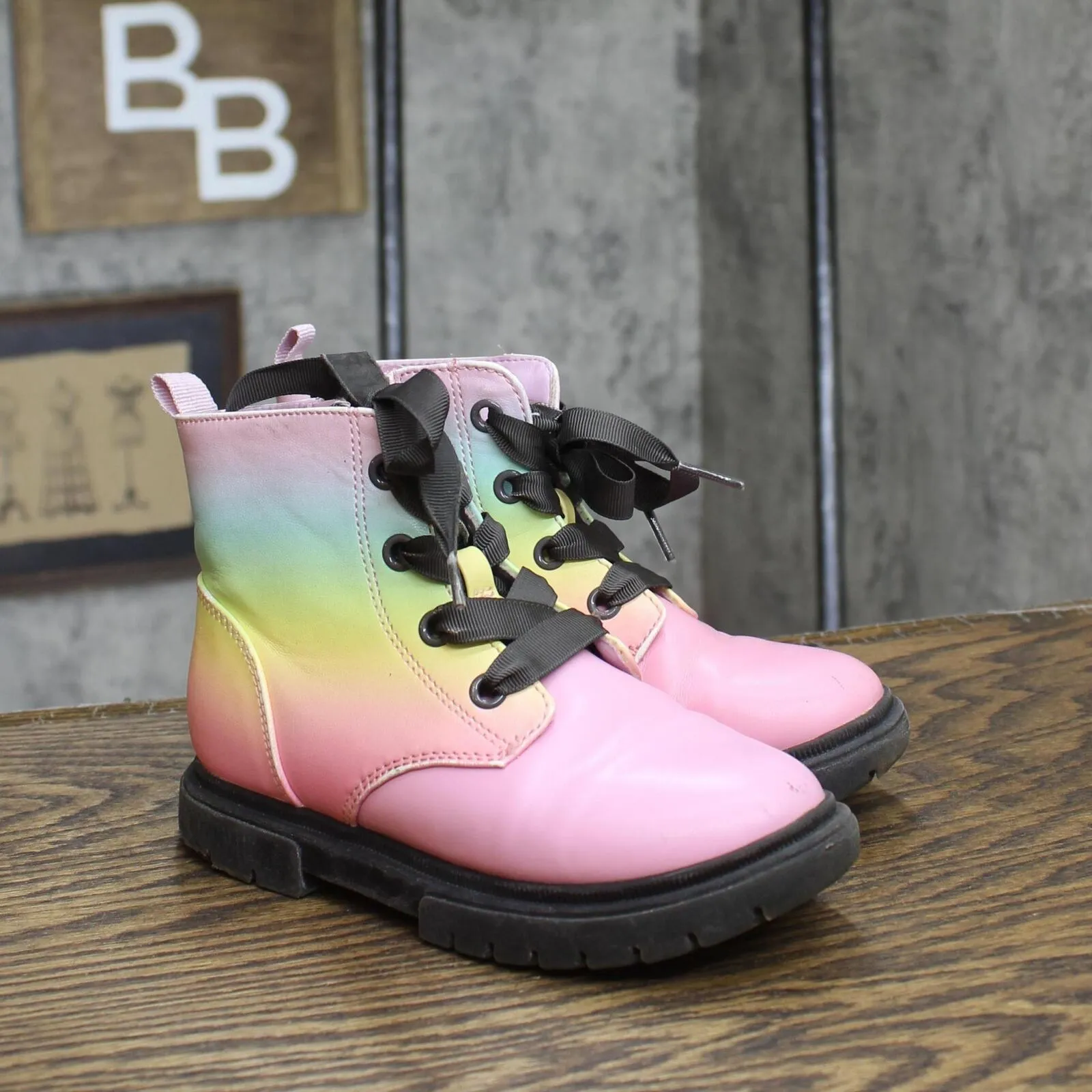Cat & Jack Girls Toddler Lace Up Ankle Boots 166cd3f4384859 Multicolor 11T