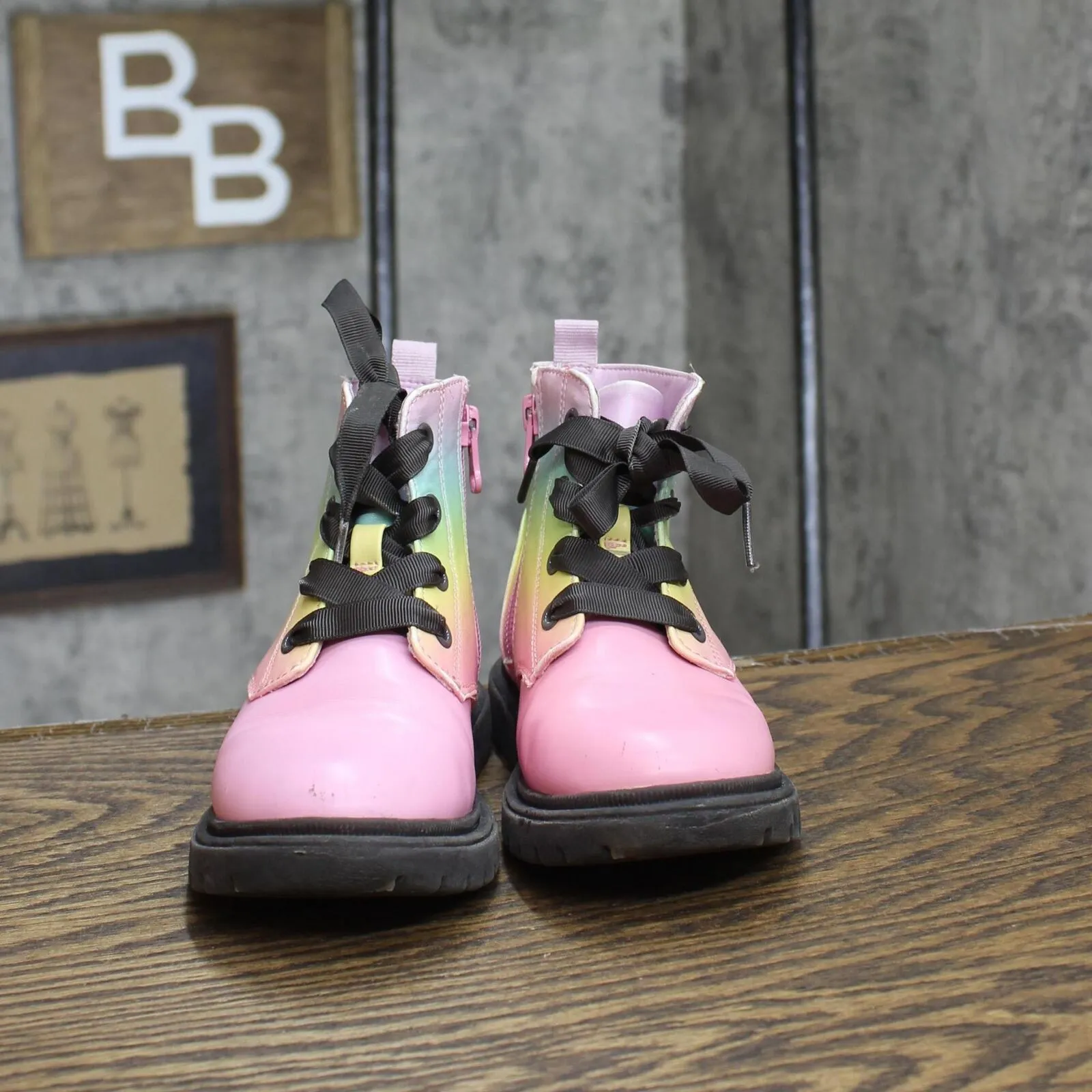 Cat & Jack Girls Toddler Lace Up Ankle Boots 166cd3f4384859 Multicolor 11T