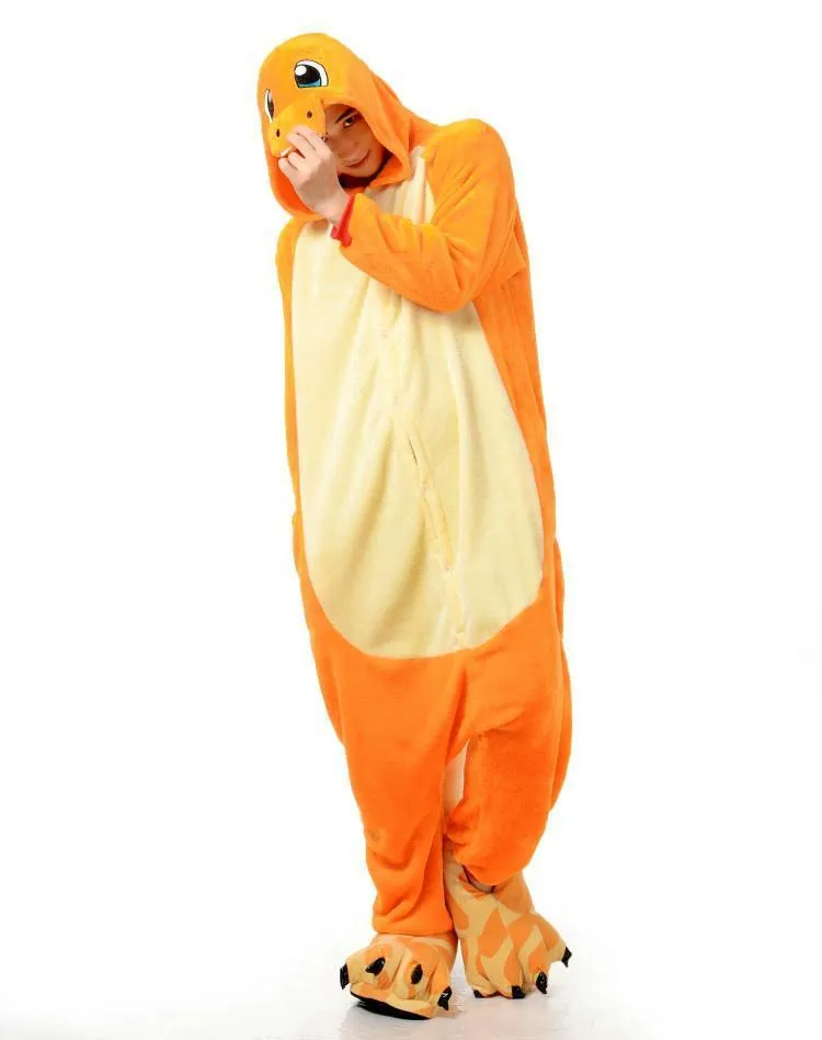 Charmander Fire Dragon Kigurumi Onesies Pokemon Pajamas