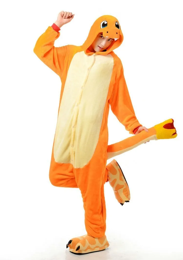 Charmander Fire Dragon Kigurumi Onesies Pokemon Pajamas