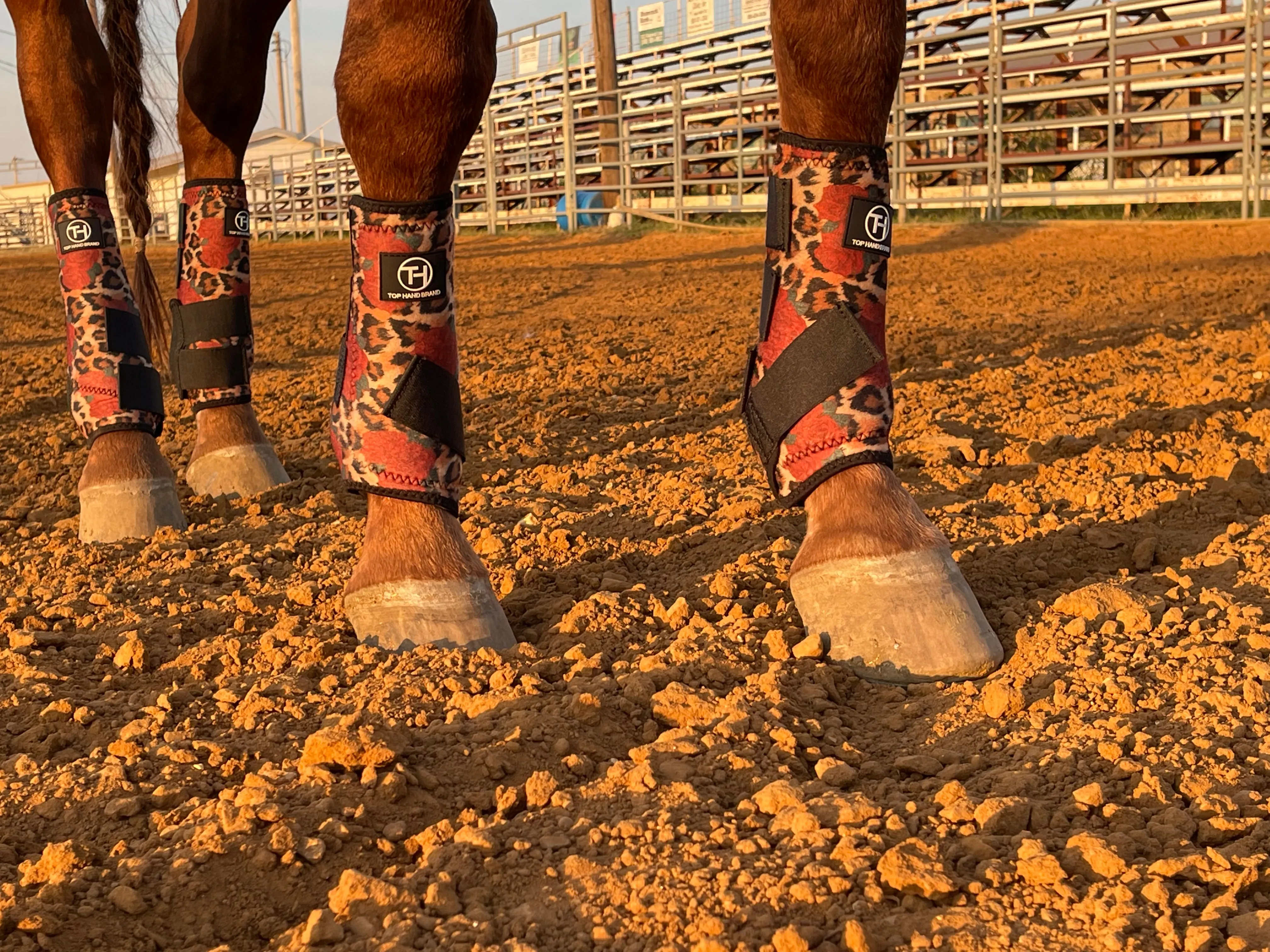 Cheetah and Roses Sport Boots