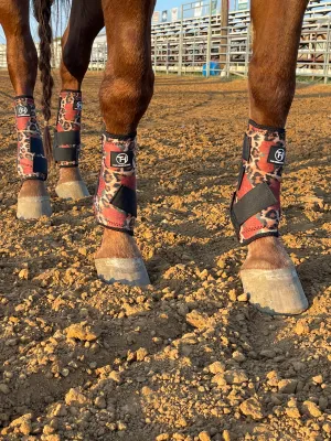 Cheetah and Roses Sport Boots