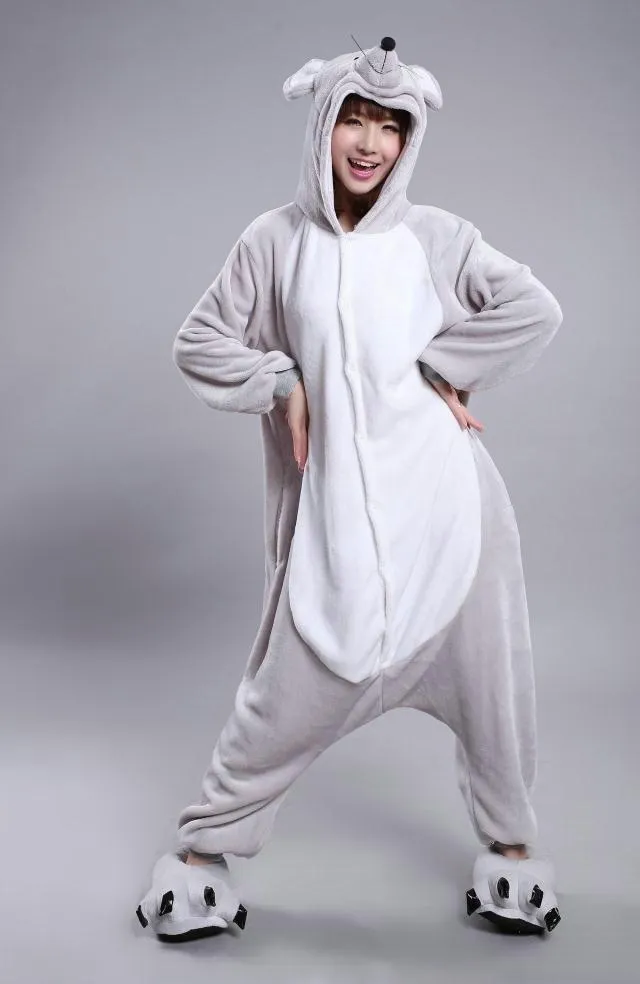 Chinese Zodiac Signs Mouse Kigurumi Animal Onesies Pajamas Costume