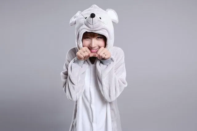 Chinese Zodiac Signs Mouse Kigurumi Animal Onesies Pajamas Costume
