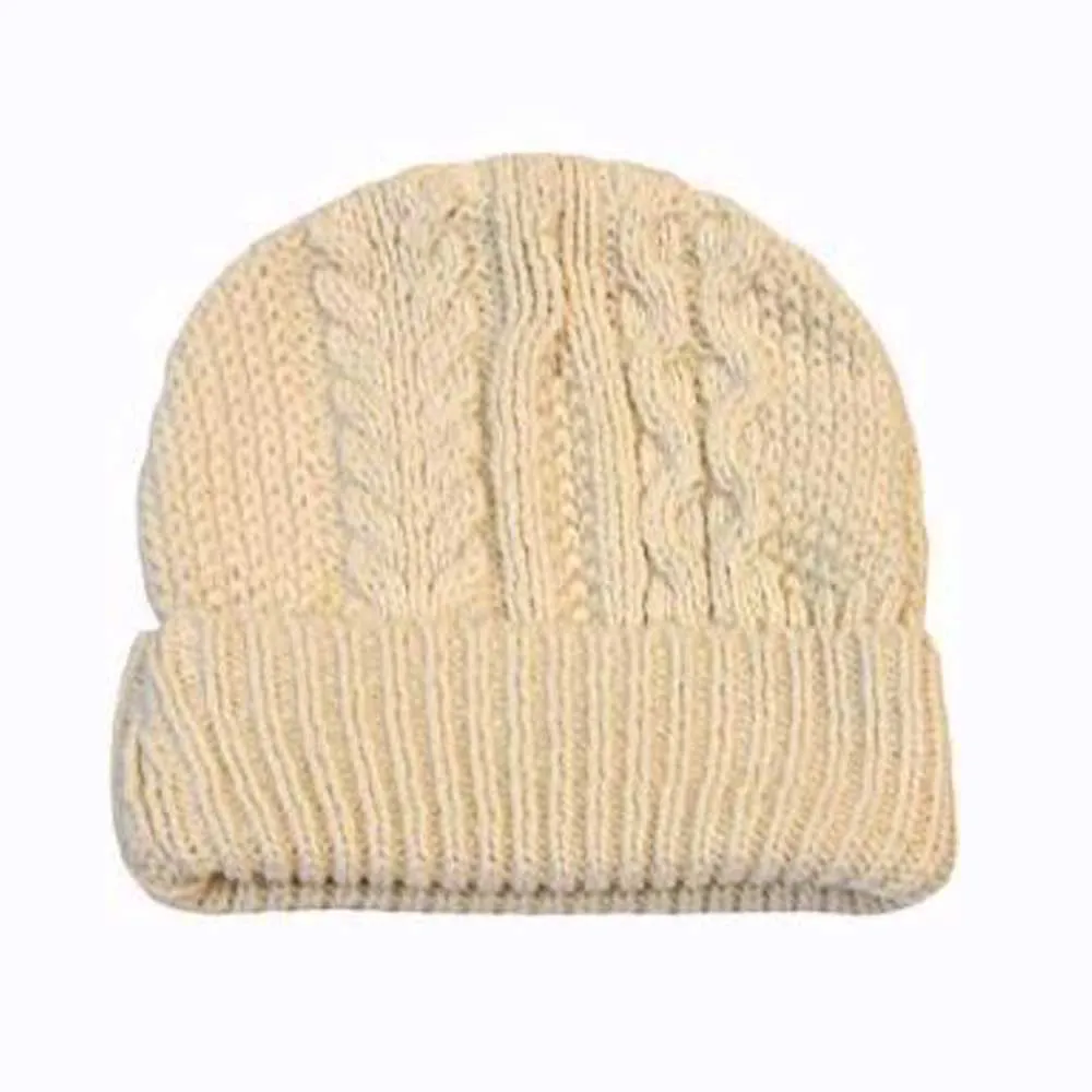 Classic Aran Knit Hat and Sweater Set