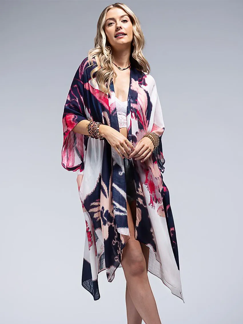 Coral Open Cover Up
