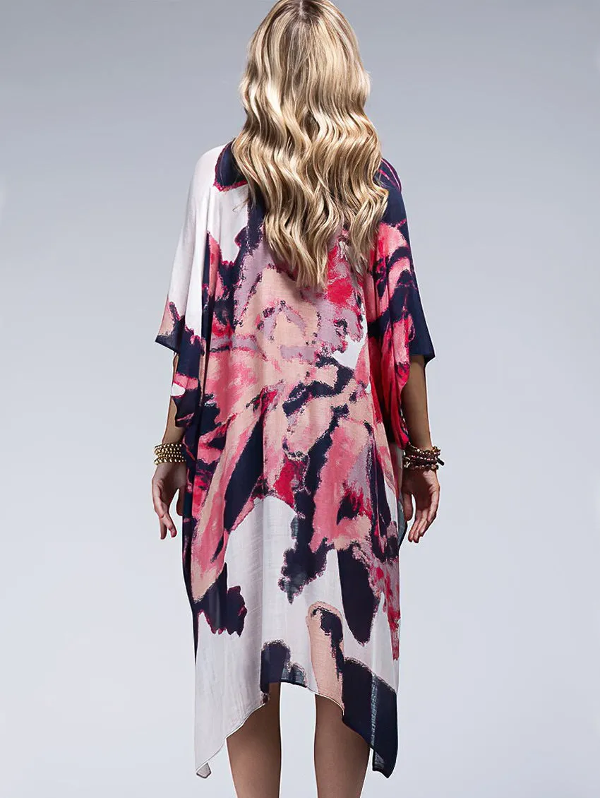 Coral Open Cover Up