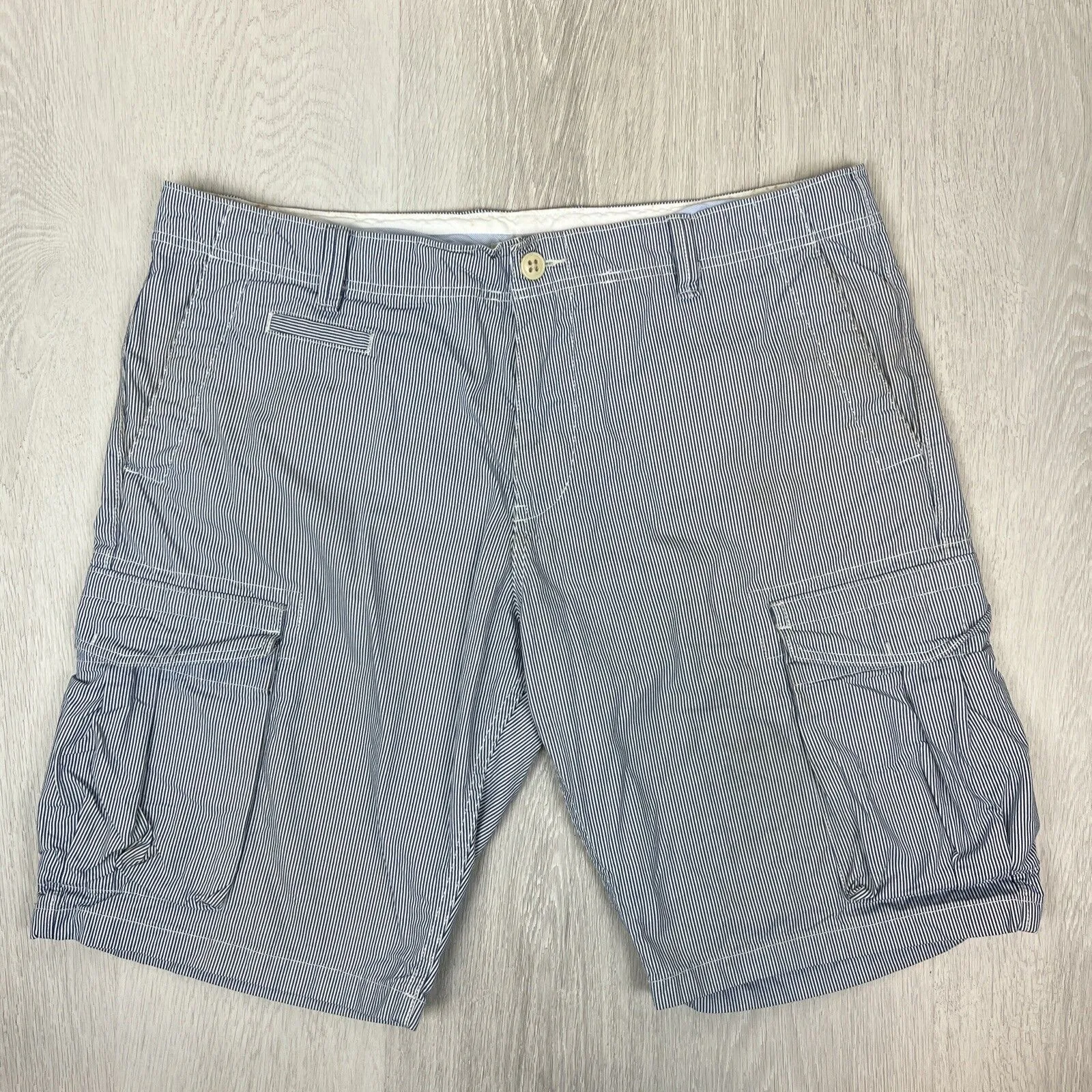 Country Road Mens Striped Cargo Shorts Size 40