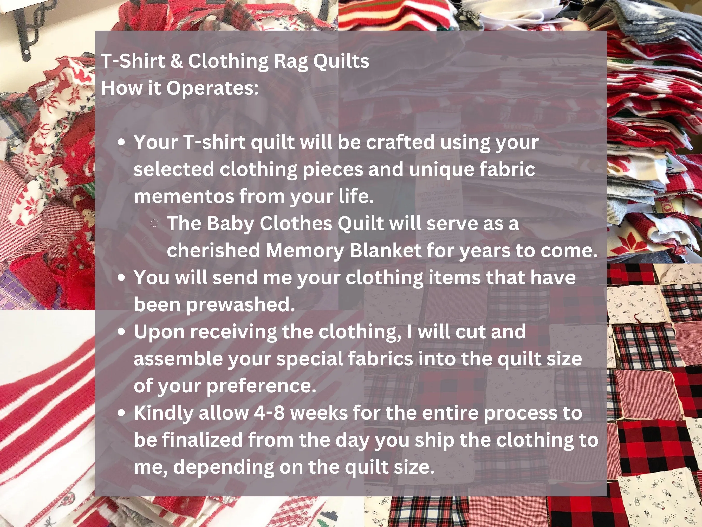 Custom T-shirt Quilt from Baby Clothes, Memory Blanket for Kids | Personalized Keepsake Quilt, Unique Gift