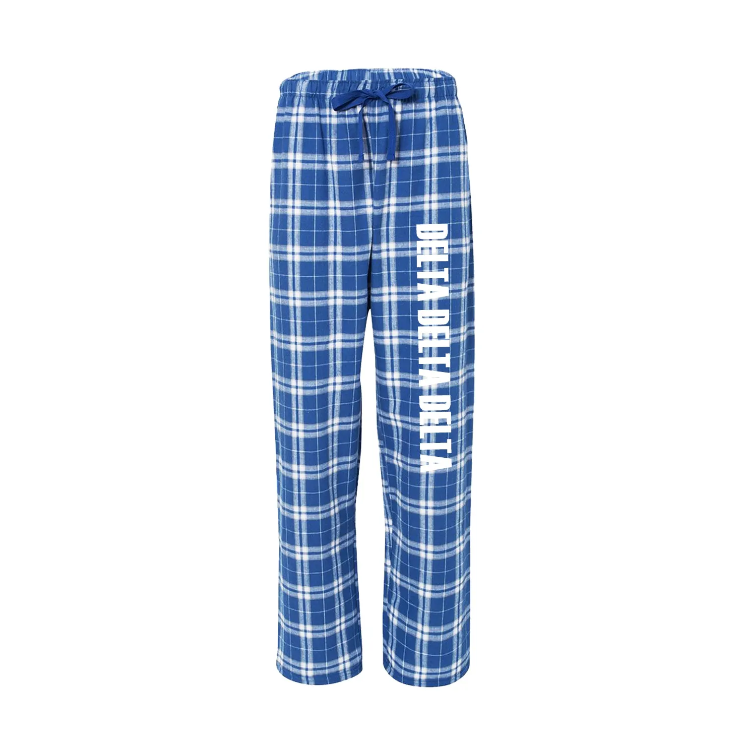 Delta Delta Delta Flannel Pants - Tri Delta Sorority Printed Pj Pants