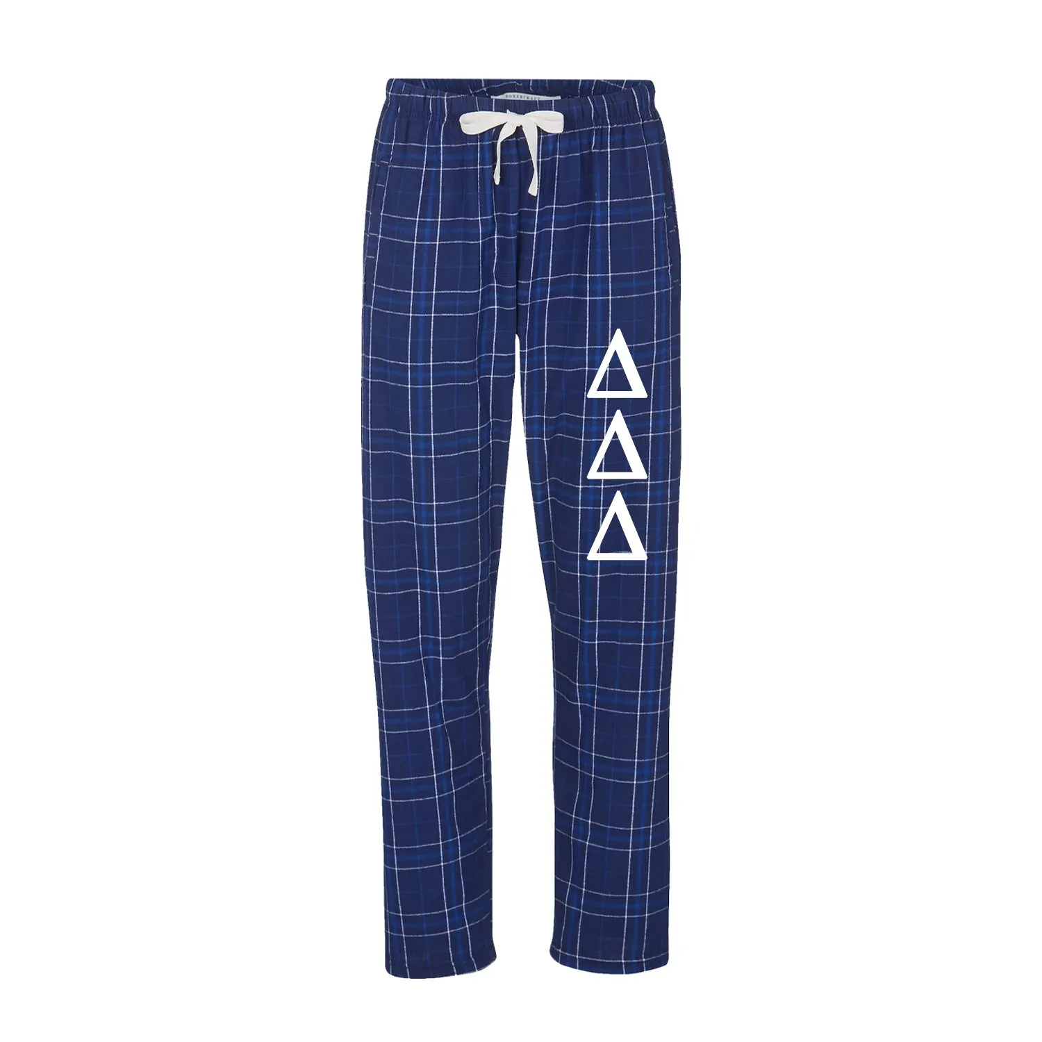Delta Delta Delta Flannel Pants - Tri Delta Sorority Printed Pj Pants
