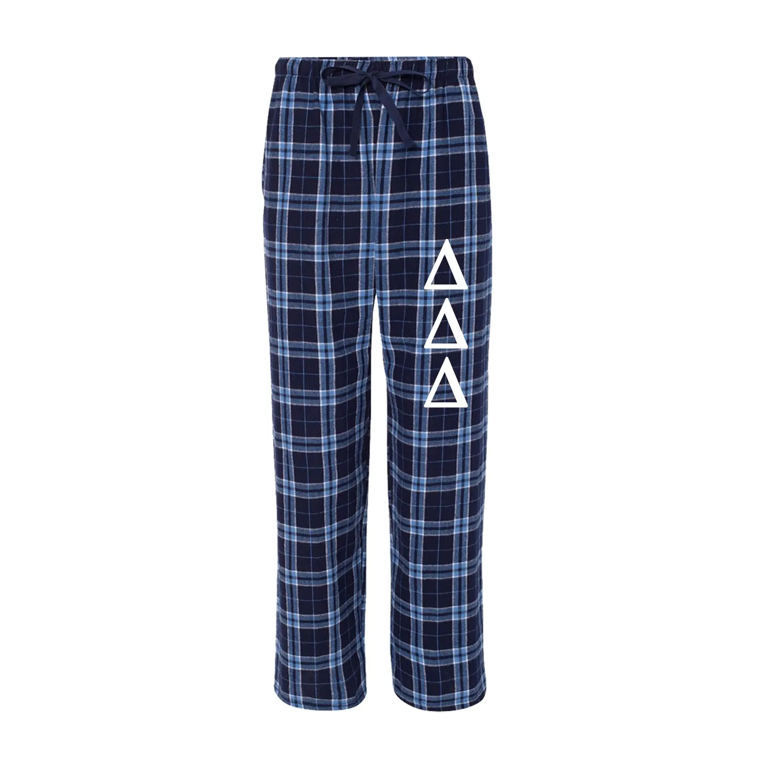 Delta Delta Delta Flannel Pants - Tri Delta Sorority Printed Pj Pants