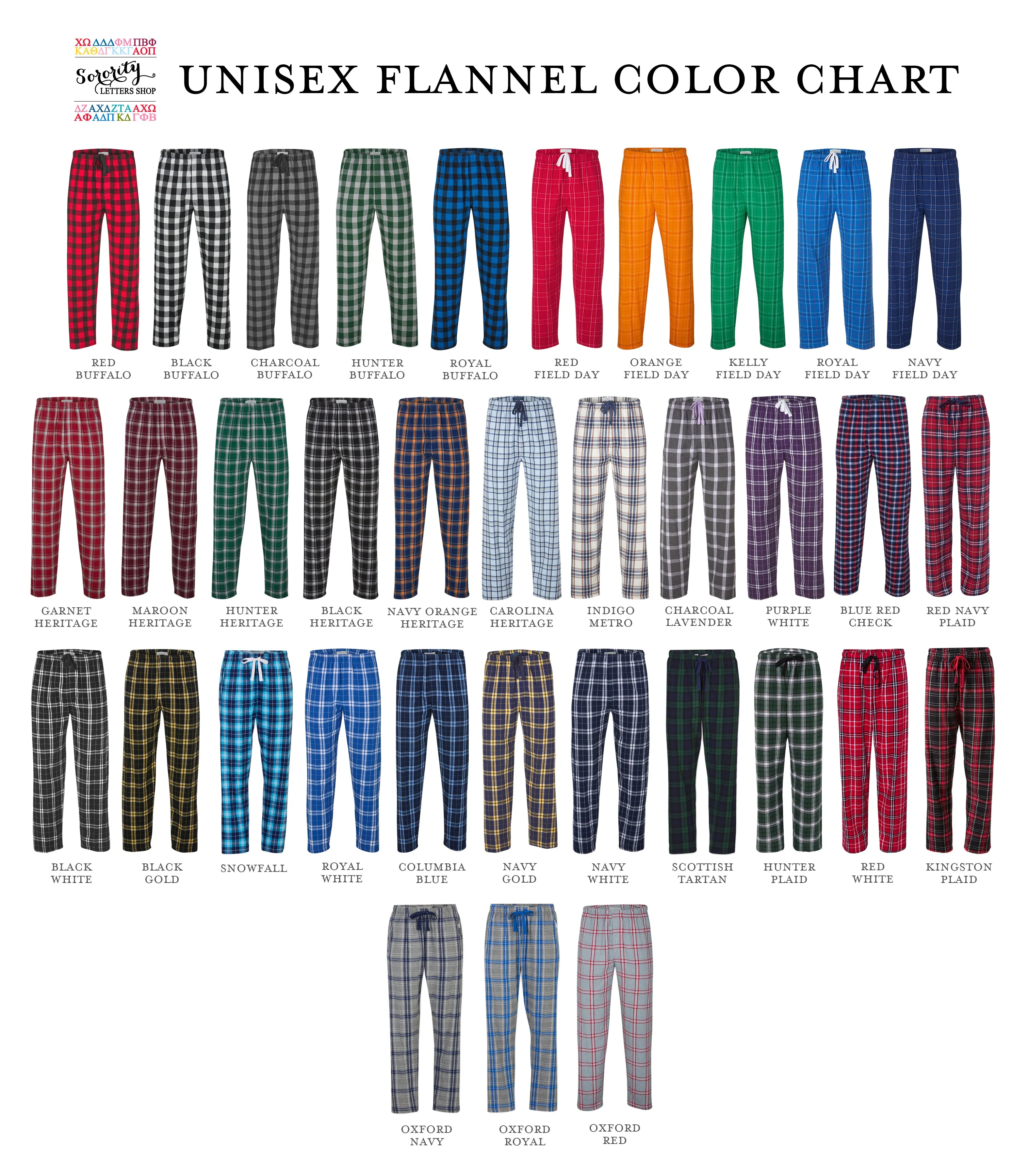 Delta Delta Delta Flannel Pants