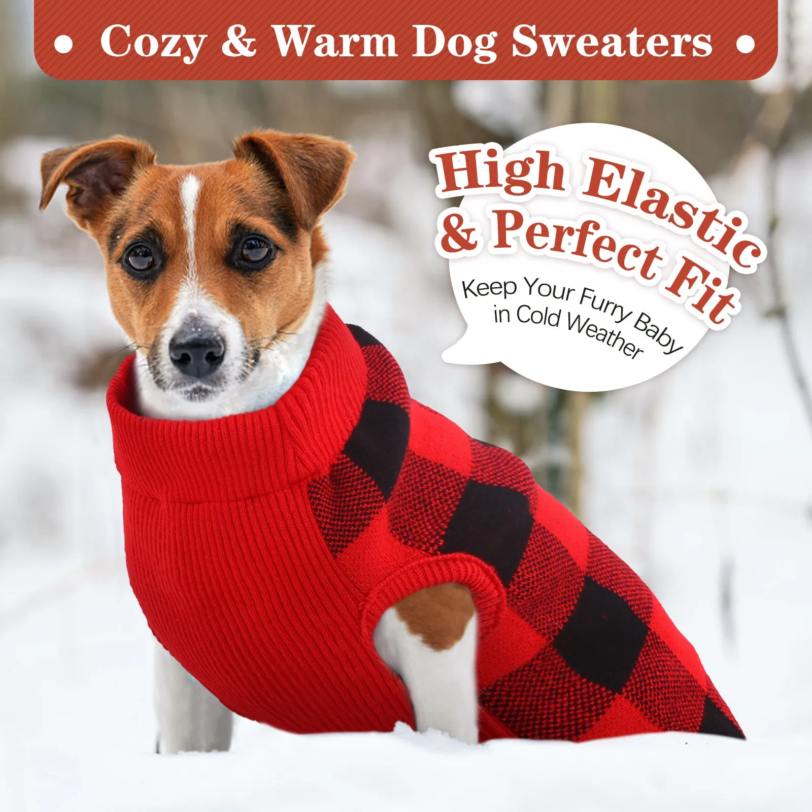 Dog Sweater Pullover Knitwear, Dog Classic Plaid Cable Knitted Wear
