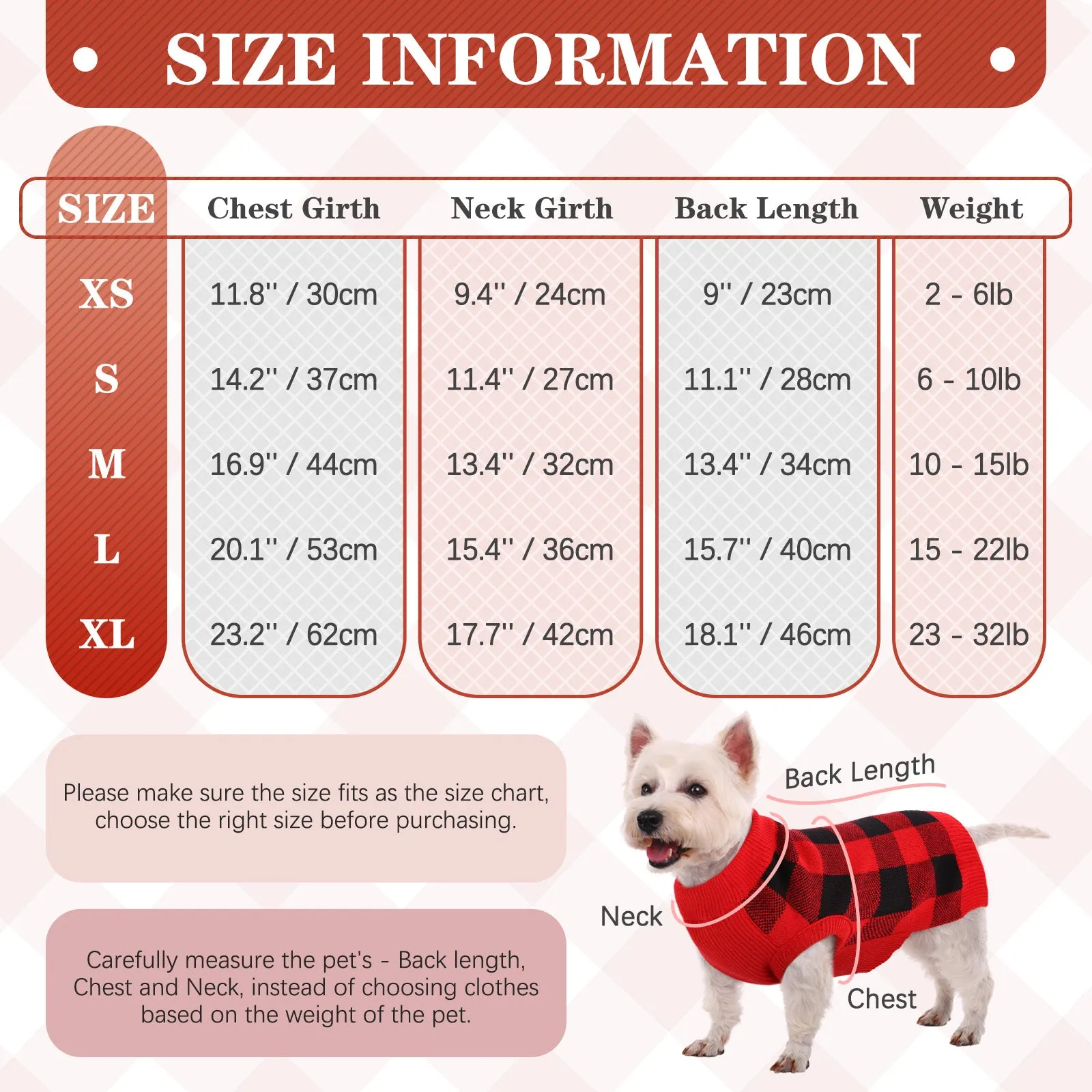 Dog Sweater Pullover Knitwear, Dog Classic Plaid Cable Knitted Wear