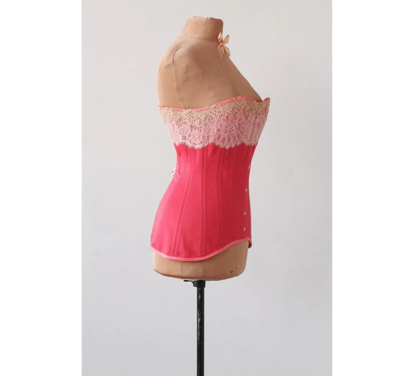 Edwardian rose cotton corset