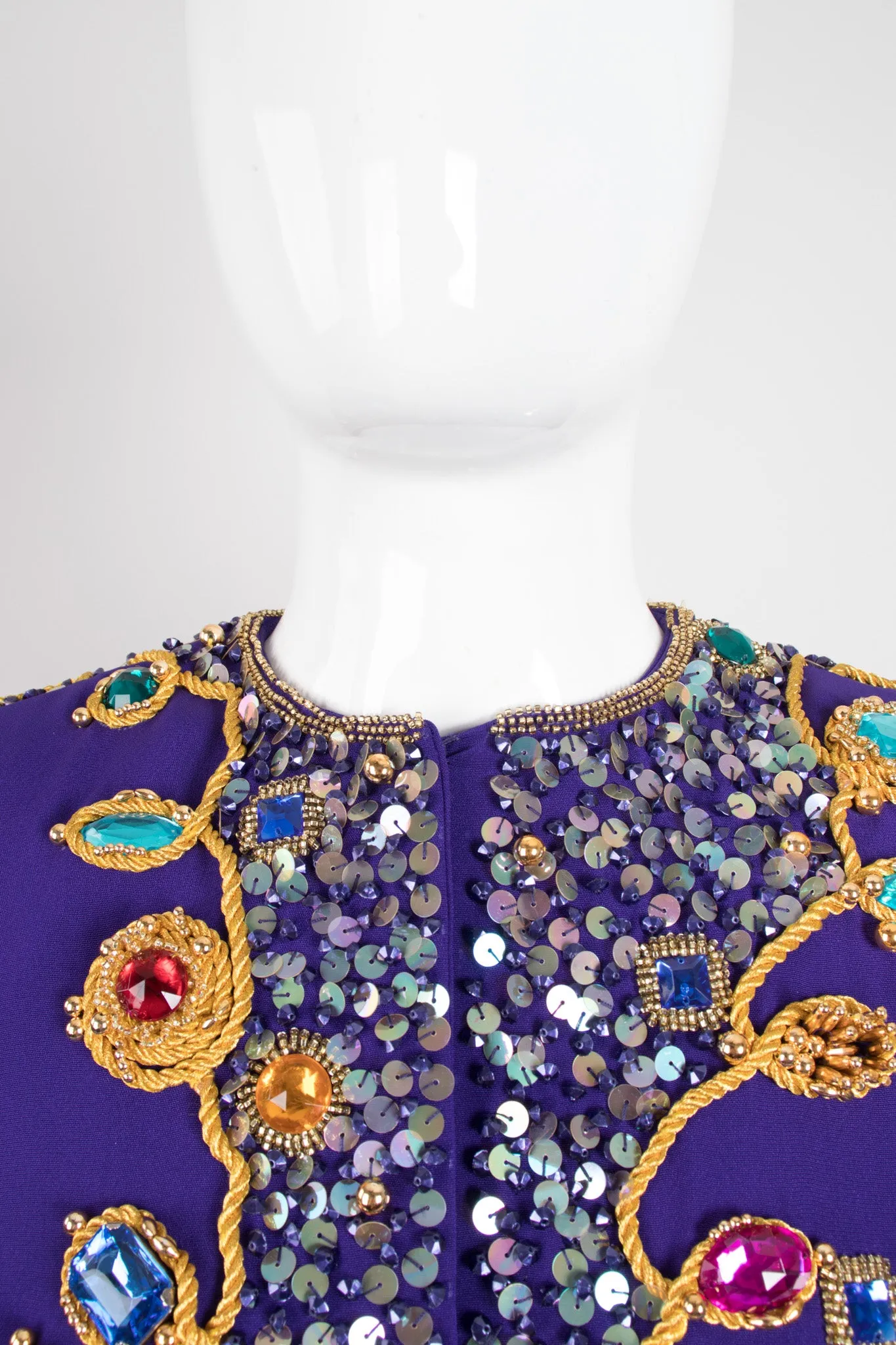 Embellished Crop Jacket & Dress Set
