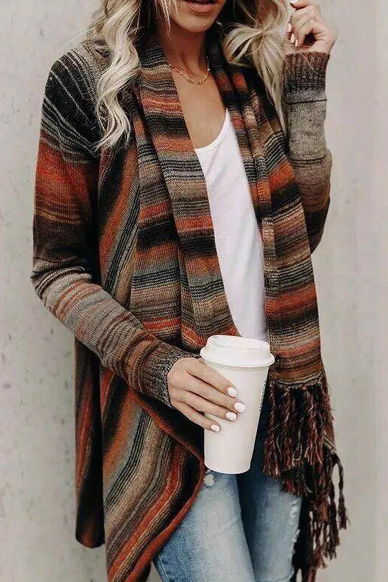 Fashion Casual O Neck Mid Waist Sweaters(7 Colors)