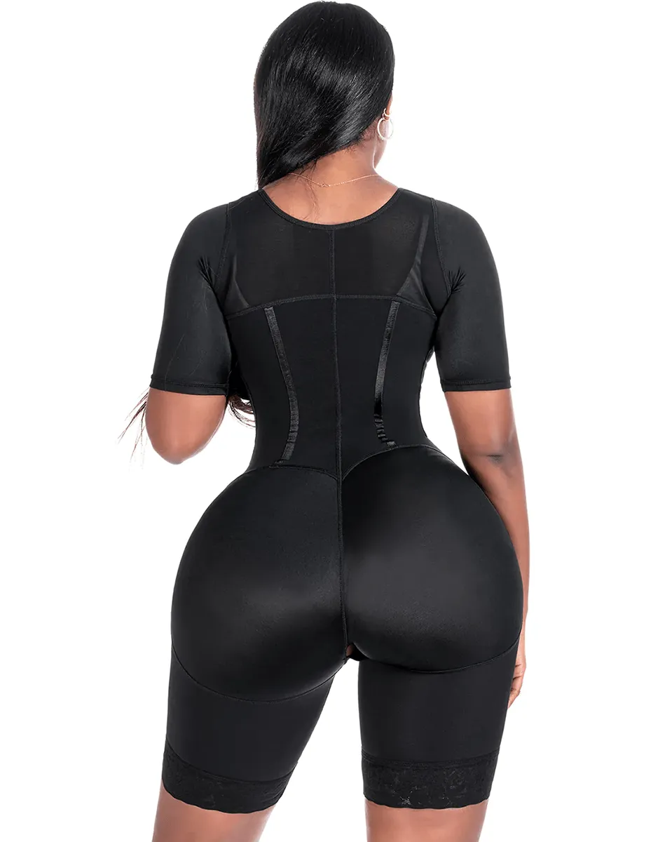 Final Sale Clearance Bling Shapers Colombian Fajas with Sleeves and Built-In Bra