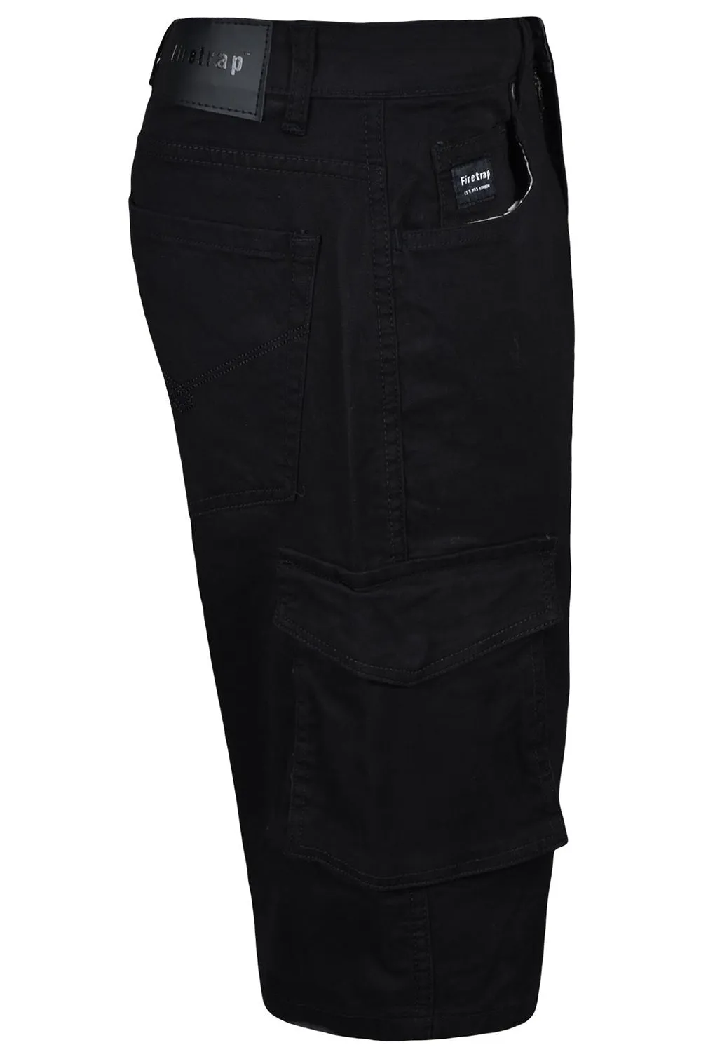 Firetrap Mens Classic Chino Cargo Shorts