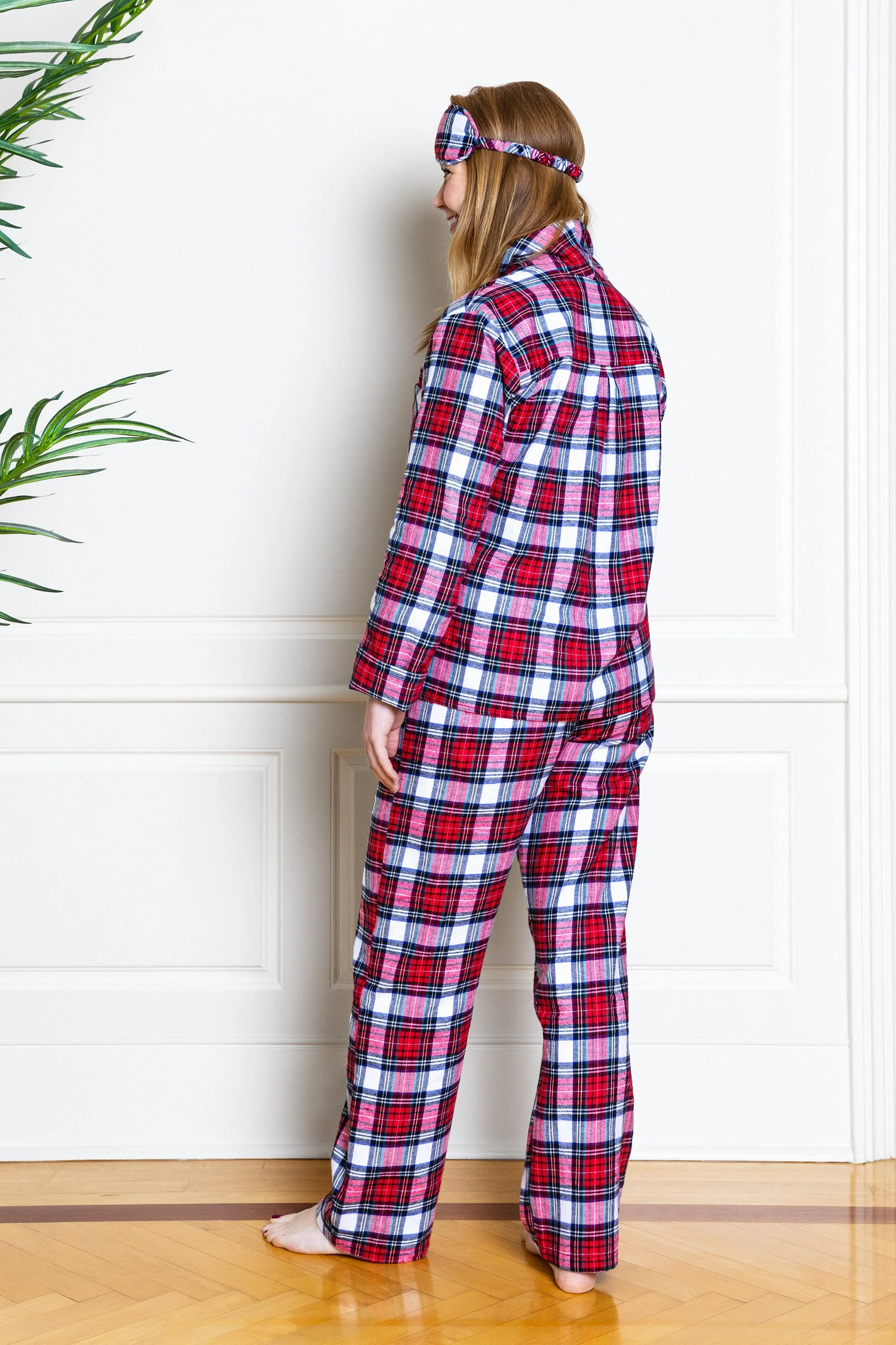 FLANNEL PJ SET - RED TARTAN