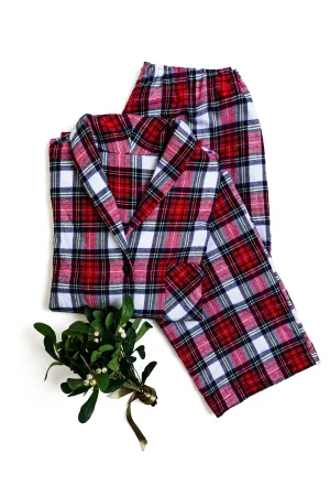 FLANNEL PJ SET - RED TARTAN