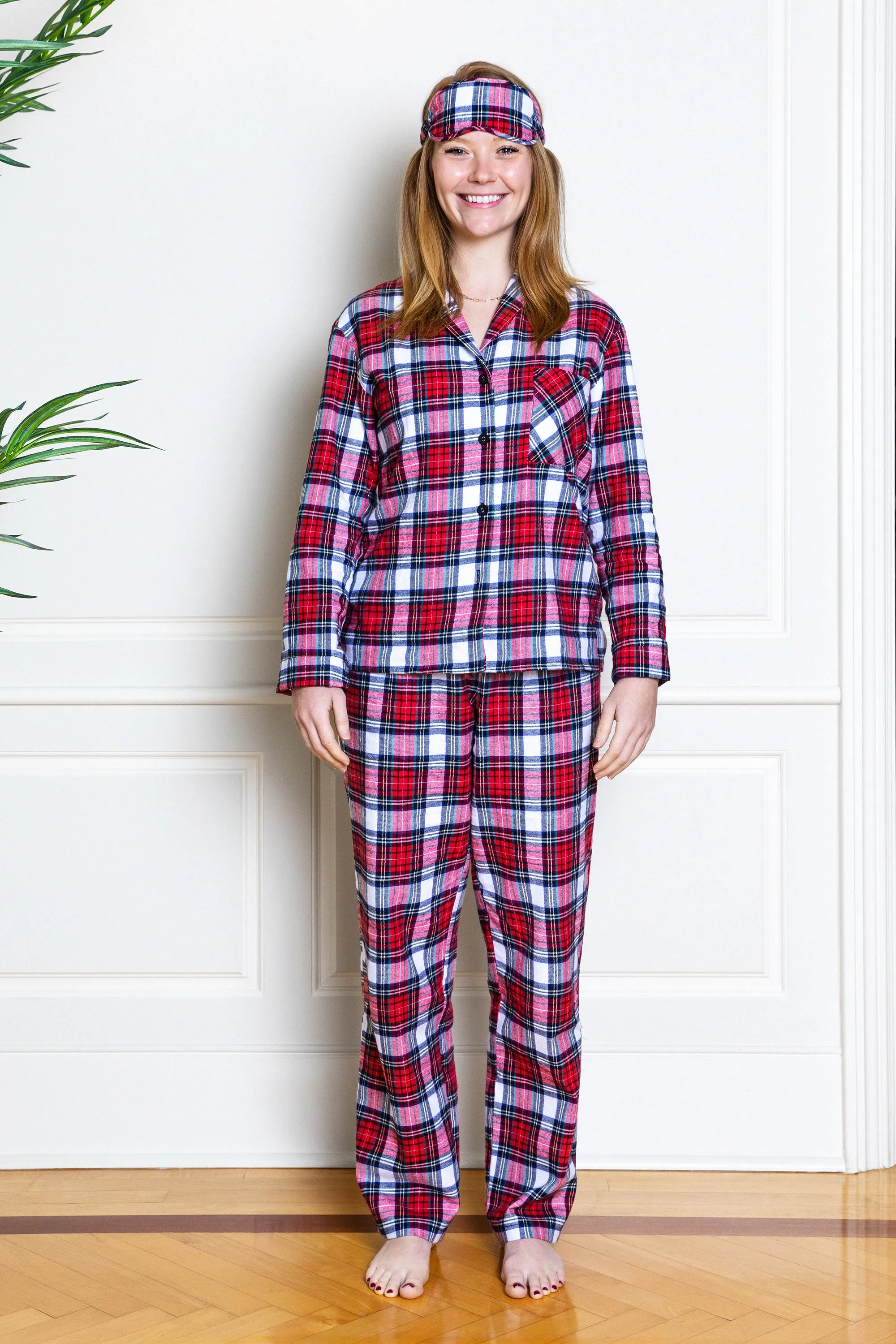 FLANNEL PJ SET - RED TARTAN
