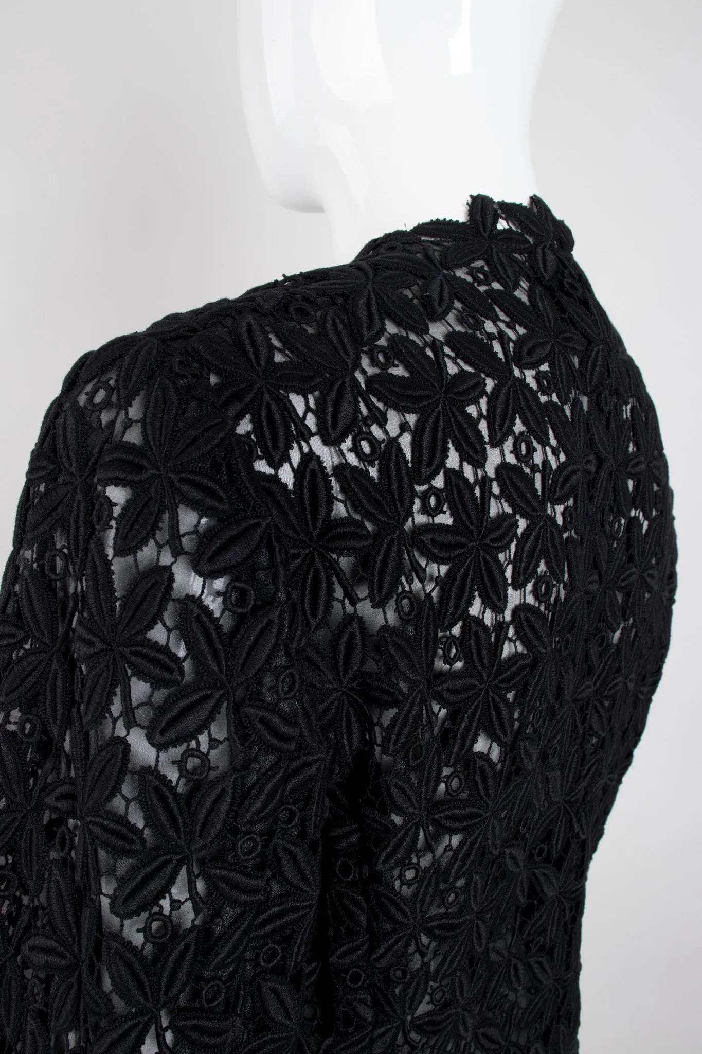 Floral Crochet Mesh Jacket