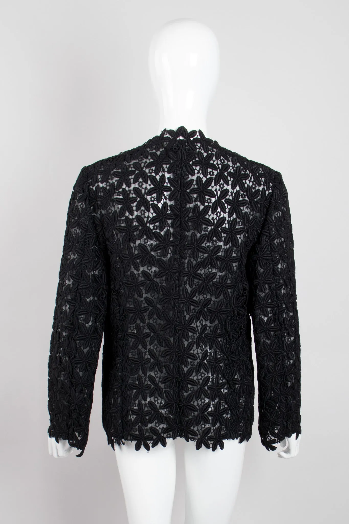 Floral Crochet Mesh Jacket
