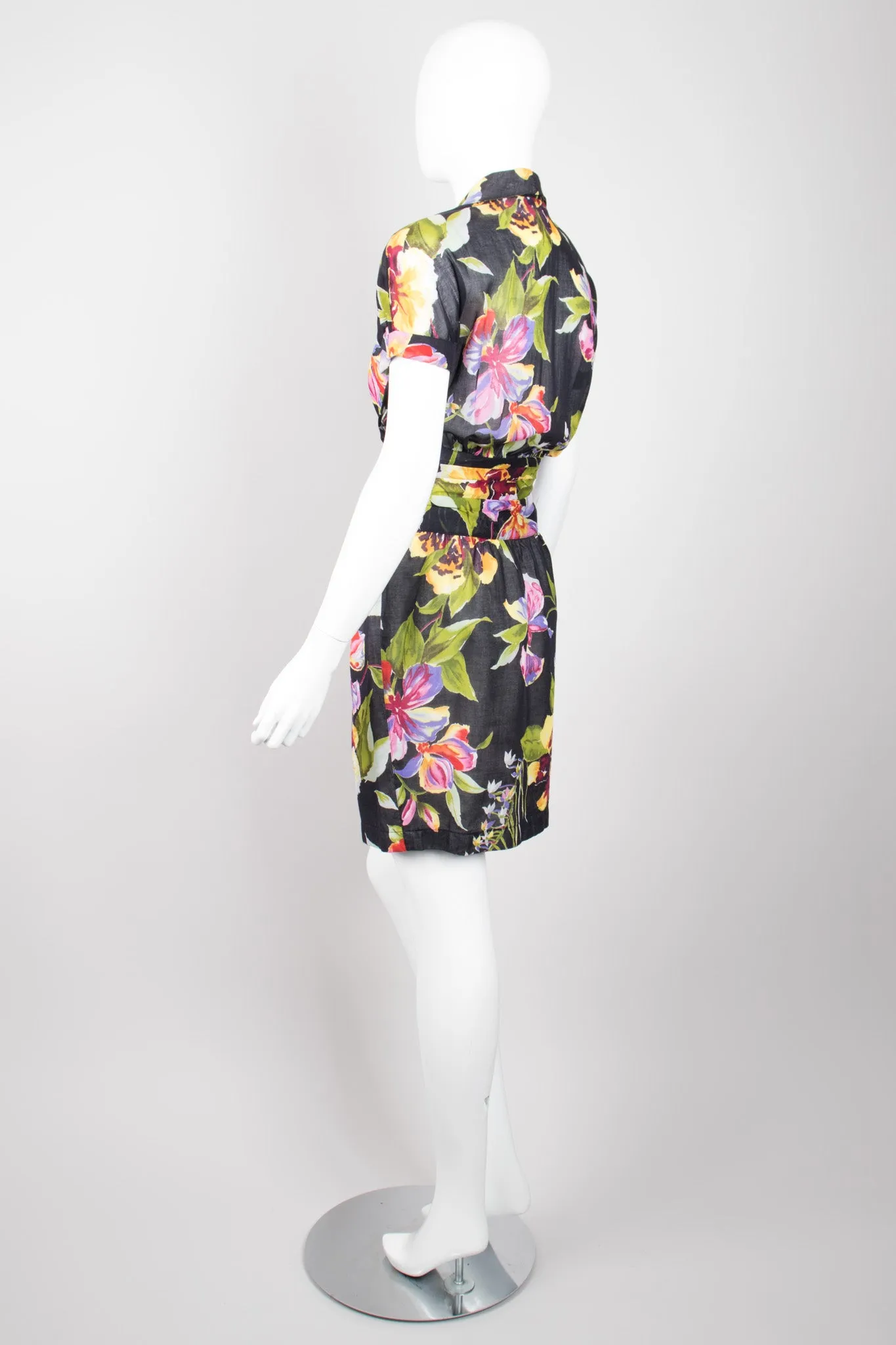 Floral Tie-Front Dress